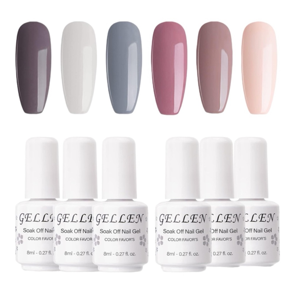 GELLEN NUDE GRAY SERIES 6PCS - BRAND NEW